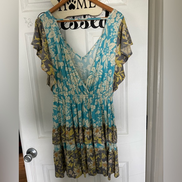 HP Daily Practice by Anthropologie tiered floral summer dress. XSP. NWT - Picture 4 of 10
